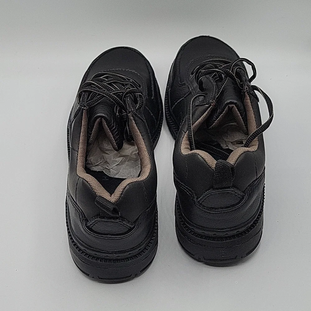 Hytest Hush Puppies Professional oxford steel toe Safety Shoe leather black 9.5